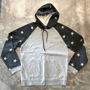 Star-sleeved hoodie